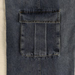 Light Blue Jeans Elastic Ankle Banded Pants